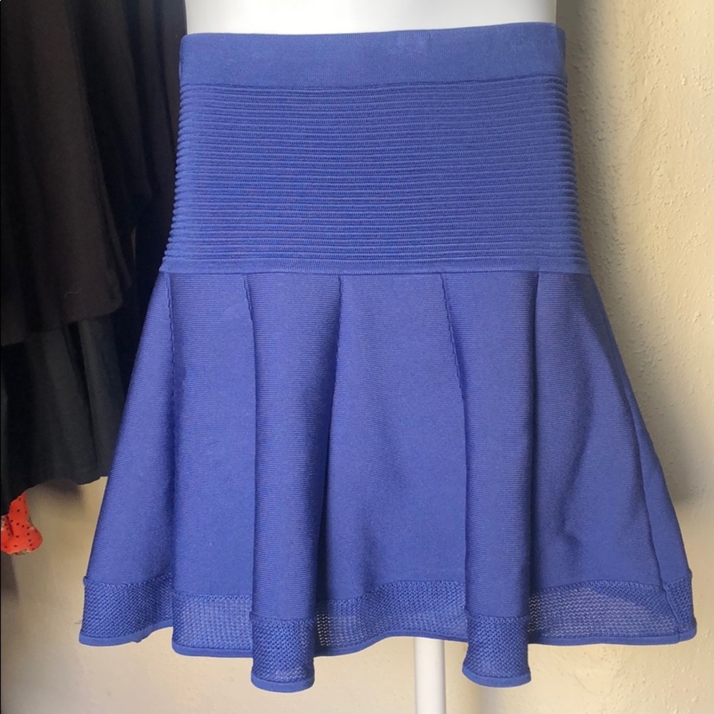Sky blue flirty stretchy high waisted skirt